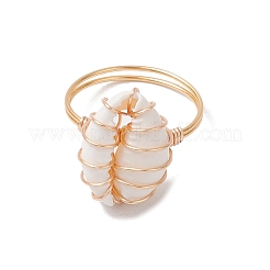 Кольца для пальцев из медной проволоки RJEW-TA00177-01