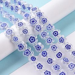 Ручной работы стеклянная бусина тысячецветник нитей&nbsp;LAMP-J035-10mm-55