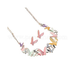Комплект из колье и серег из сплава с бабочкой и эмалью для женщин FS-WGFD103-02