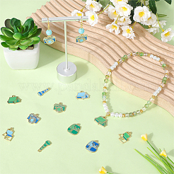 40 шт. 10 стиля серии кемпингового снаряжения эмалированные подвески из сплава&nbsp;FIND-SC0019-16