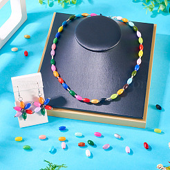 300 шт. окрашенных распылением деревянных бусин схима WOOD-TA0002-83B