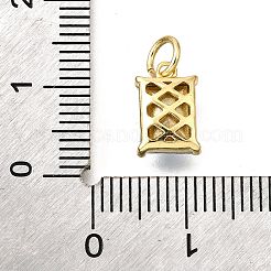 Латунь стекло амулеты KK-V011-36G-B