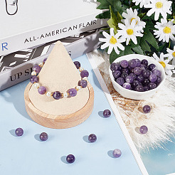 Природный аметист нитей бисера G-OC0001-63-10mm