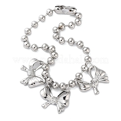 Colliers avec pendentif nœud papillon&nbsp;NJEW-K275-01P