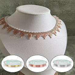 3 рулон 3 цвета круглой медной проволоки&nbsp;KK-LP0004-21C