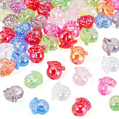 50 Stück transparente Acrylperlen mit UV-Beschichtung&nbsp;OACR-TA0001-75