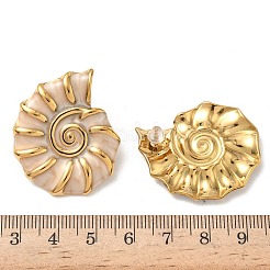 Серьги-гвоздики из нержавеющей стали 304 в форме ракушки&nbsp;LS-EJEW-A147-02G