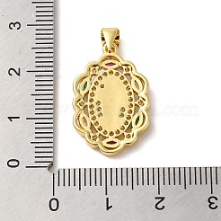 Реечное покрытие латунь микро паве разноцветные подвески из кубического циркония&nbsp;KK-G488-10G