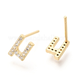 Серьги-гвоздики из циркония EJEW-O103-08G