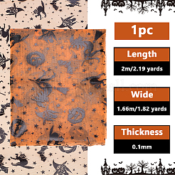 Tela de malla de poliéster de halloween&nbsp;AJEW-WH0314-852A