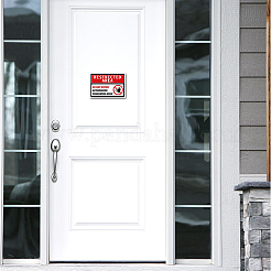 Водонепроницаемые ПВХ предупреждающие знаки наклейки DIY-WH0237-009