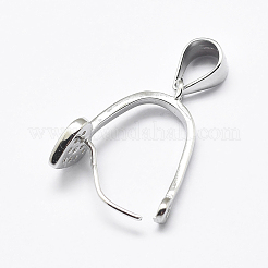 Антикоррозийное родиевое покрытие 925 стерлинговое серебро микропаве кубические цирконии подвески баилы STER-P034-23P