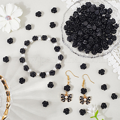 150шт непрозрачные бусины из смолы CRES-PA0001-01