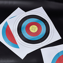 40 шт. 2-х цветная бумажная мишень AJEW-NB0006-27