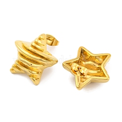 Серьги-гвоздики из нержавеющей стали 304 с ионным покрытием (IP)&nbsp;EJEW-H013-04G