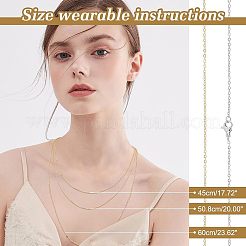 Ожерелья-цепочки из нержавеющей стали 304 унисекс&nbsp;STAS-UN0002-49