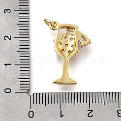 Латунные микро проложить кубического циркония подвески&nbsp;KK-F899-04B-G