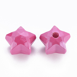 Перламутровые непрозрачные акриловые бусины MACR-S373-42I