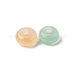 Выпечка расписные стеклянные бусины имитация нефрита&nbsp;DGLA-C005-A01-3x6mm-01