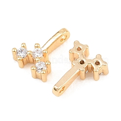 Латунные микро проложить кубического циркония подвески&nbsp;KK-H538-19C-G