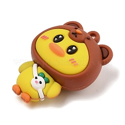 Anhänger aus Plastik mit Cartoon-Entchen&nbsp;LS-FIND-R100-03A