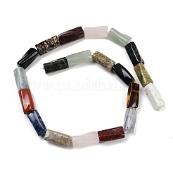 Природных драгоценных камней смешанного бисер нитей G-C220-A01-9x20mm