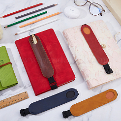 4 шт. 4-цветный чехол из искусственной кожи для ручки&nbsp;AJEW-FH0006-39
