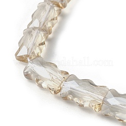 Стеклянные бусины с гальваническим покрытием &nbsp;EGLA-L045-F-PL01