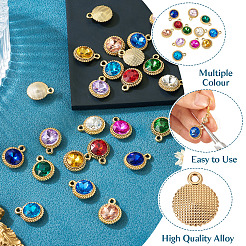 24шт 12 цвета стеклянные подвески k5&nbsp;FIND-TA0007-92KCG