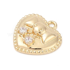 Латунные микро проложить кубического циркония подвески&nbsp;KK-Z094-01G-02