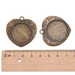 На День святого Валентина подвеска из сплава в форме сердца с резным словом «любовь» кабошон безель X-TIBEP-M018-104AB-NF