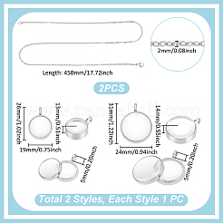 DIY-Sets zur Herstellung runder Halskettenanhänger&nbsp;DIY-UN0007-66P