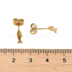 Boucles d'oreilles à tige en acier inoxydable 304&nbsp;EJEW-C162-02D-G