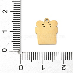 Подвески с рождественской тематикой из нержавеющей стали 304&nbsp;LS-STAS-Z164-01G-01