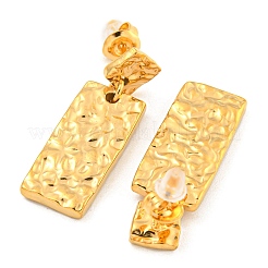 Orecchini a bottone in acciaio inossidabile 304 con texture per donna&nbsp;EJEW-Z053-05G-03