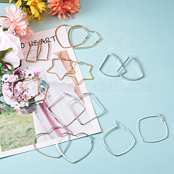 Серьги железным обручем&nbsp;EJEW-TA0010-07