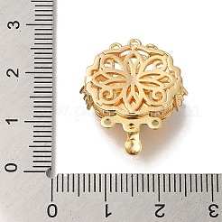 Латунные застежки из прозрачного кубического циркония с микропаве и смолой KK-H480-08G