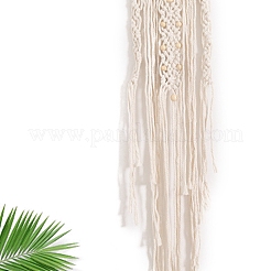 Подвесные украшения в виде луны из хлопка ручной работы в технике макраме PW-WG78944-01