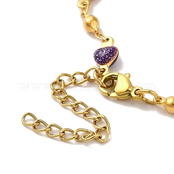 Нержавеющая сталь марки 304 с эмалевыми ожерельями NJEW-B077-03G