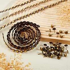 18шт. железная декоративная планка&nbsp;IFIN-WH0816-002AB-02