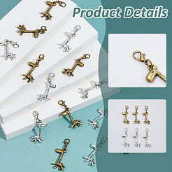 60 шт. 2 стильных подвесных украшений из сплава&nbsp;HJEW-FH00169
