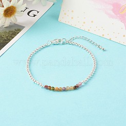 Bracelets en perles de tourmaline naturelle&nbsp;BJEW-JB06384-12
