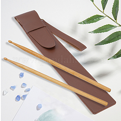 2 Stück Aufbewahrungskoffer für Drumsticks aus Leder in 2 Farben&nbsp;AJEW-CL0005-92