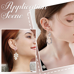 32 шт. 4 стиля латунных клипс-сережек-конвертеров KK-SP0001-28P