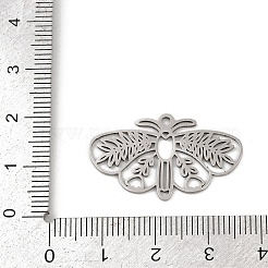 ステンレスペンダント201個  レーザー切断  蝶のチャーム  ステンレス鋼色  17.5x29.5x1mm  穴：1.6mm&nbsp;STAS-U052-03A-P