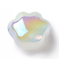 Placcatura uv perle acriliche luminose iridescenti arcobaleno&nbsp;X-OACR-E010-07