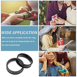 4 шт. 4 стиля из нержавеющей стали с рифлеными кольцами для пальцев&nbsp;STAS-LP0001-43EB-04