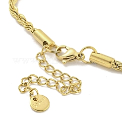 Bracelets à maillons en forme de larme en acier inoxydable 304 micro pavé de zircones cubiques transparentes pour femmes&nbsp;BJEW-Q339-01A