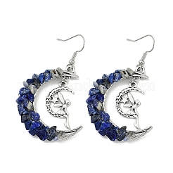 Серьги с подвесками из натуральных смешанных драгоценных камней&nbsp;EJEW-JE06174