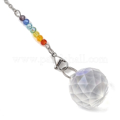 Atrapasueños de cristal de 7 chakra&nbsp;HJEW-JM05025-01